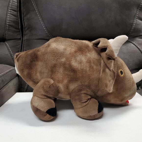 Plush Rhino Coin Bank - Brown - FAB NY - Picture 6 of 8